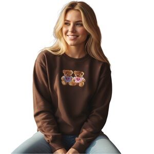 006 NWT Teddy Bear Embroidered Sweatshirt